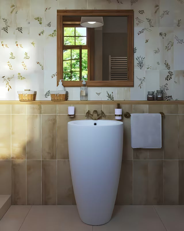 Paffoni Ricordi z dvema ročajema stoječa armatura za umivalnik u brončanoj izvedbi s retro dizajnom