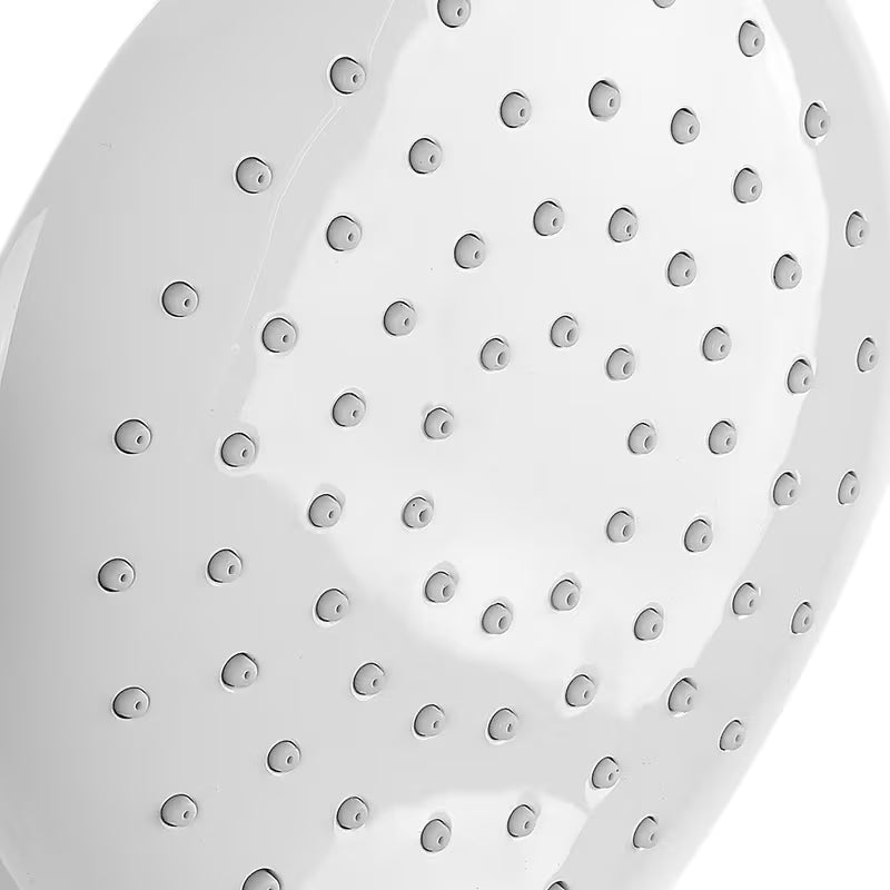 Tušni sistem Paffoni s termostatsko armaturo u krom izvedbi, sa staklenom policom i nadglavnim tušem 28x28 cm.