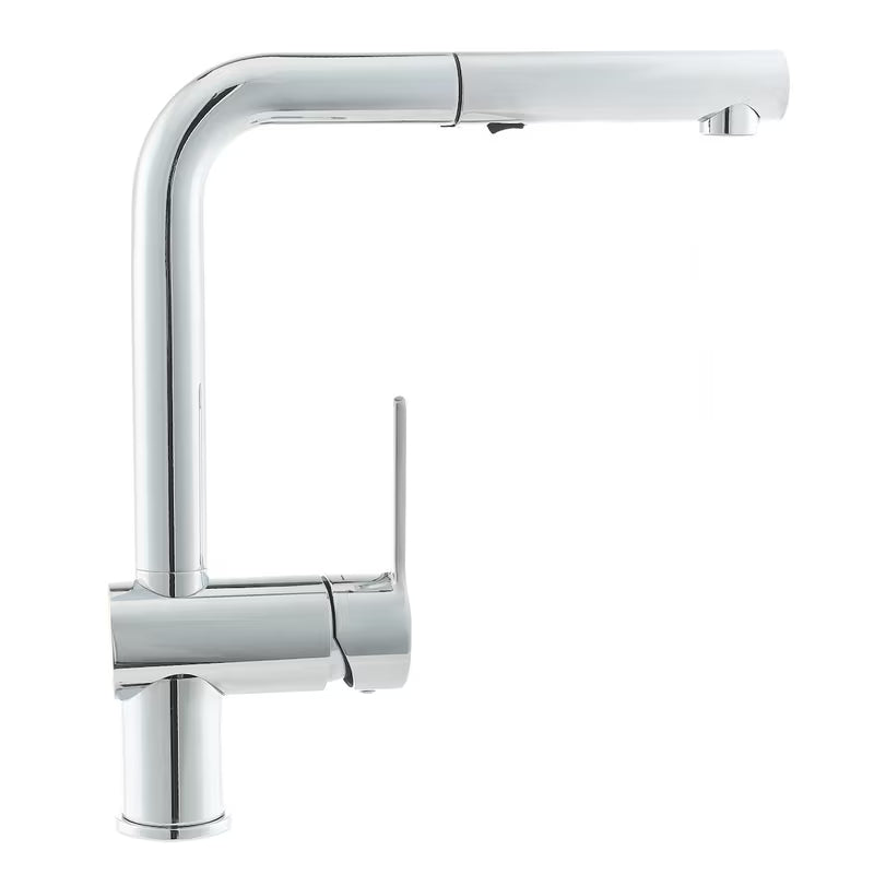 Kromirana armatura za pomivalno korito Paffoni Vallone z izvlečno prho i s otvorenom ručicom