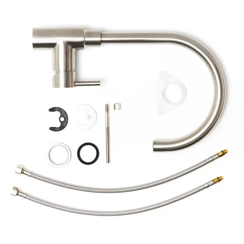 Paffoni Vallone nehrđajuća armatura za pomivalno korito Supersteel z vrtljivim izlivom