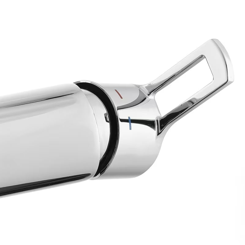 Kromirana enoročna stenska armatura za tuš Paffoni Vallone s mjedenim tijelom i otvorenom ručicom