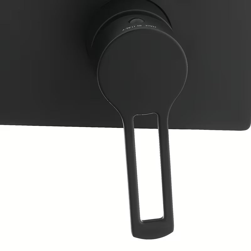 Podometna armatura za umivalnik Paffoni Vallone u crnoj mat izvedbi s mat površinom.