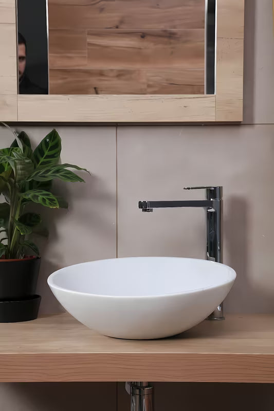 Paffoni Vallone visoka armatura za umivalnik u krom izvedbi s otvorenom ručicom i odvodnim ventilom