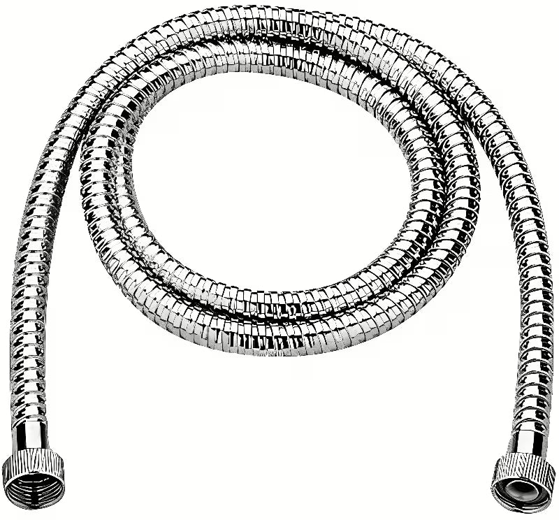 Kromirana kovinska cev za tuš Paffoni dolžine 100 cm z navoji 1/2”Gx1/2”G.