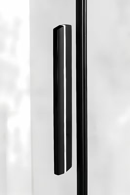 Polysan Altis Line drsno tuš vrata 130 cm s prozirnim staklom i mat crnim profilima