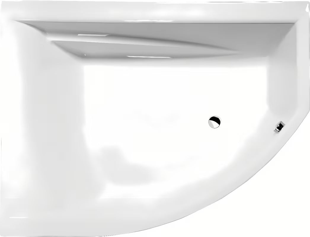 Asimetrična akrilna kada Polysan u lijevoj izvedbi, dimenzija 170 x 130 cm