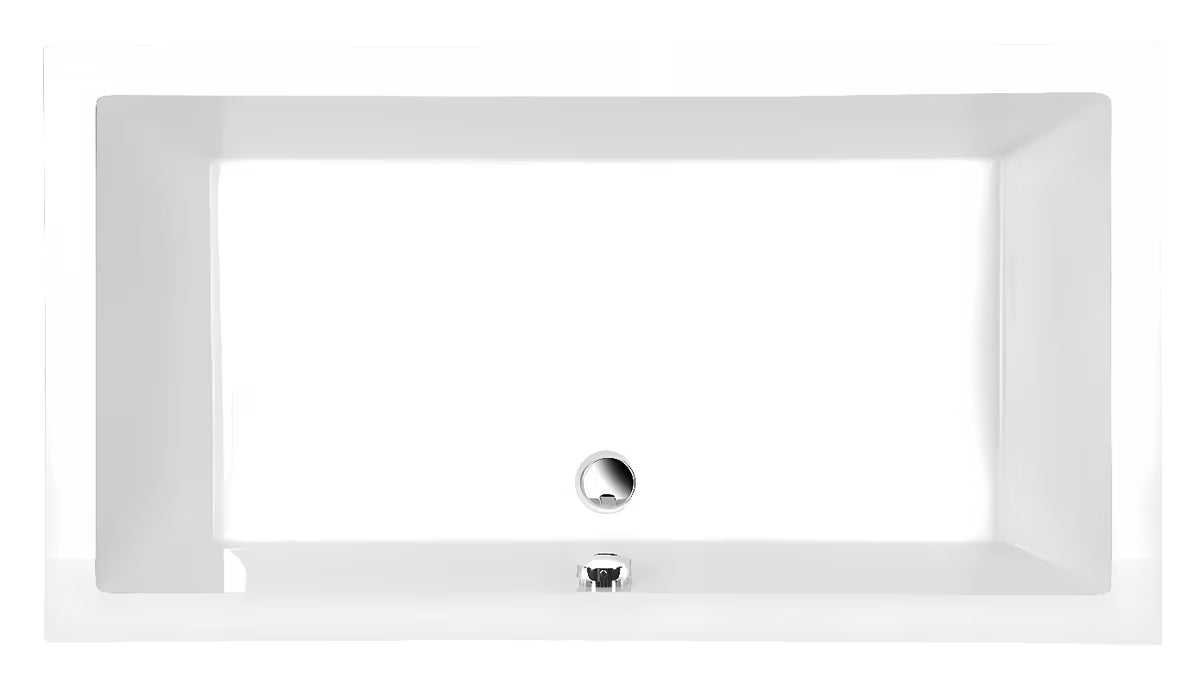 Bijela pravokotna tuš kad Polysan Deep od akrila Akripol 120x75 cm s preljevnim otvorom.