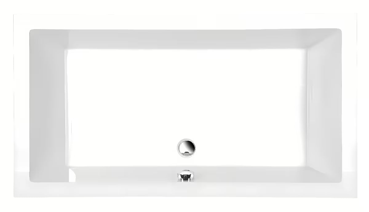 Bijela tuš kad Polysan Deep 75x75 cm od lijevanog akrila s preljevnim otvorom