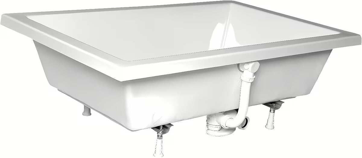 Bijela pravokotna tuš kad Polysan Deep 110x75 cm od akrila