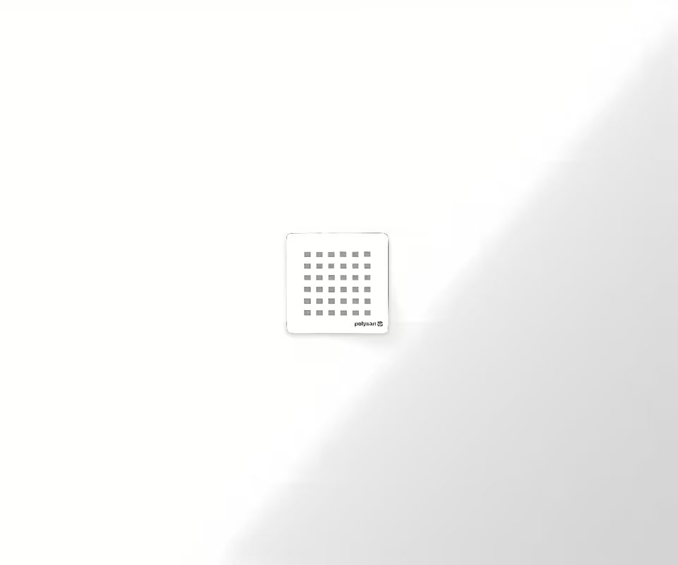 Bijela pravokotna tuš kad Polysan Flexia od lijevanog mramora 120x100 cm.