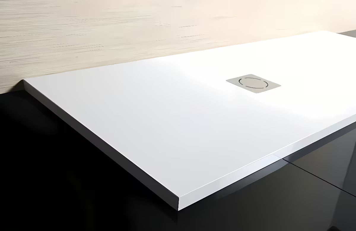 Bijela pravokotna tuš kad Polysan Flexia od lijevanog mramora 150x90 cm