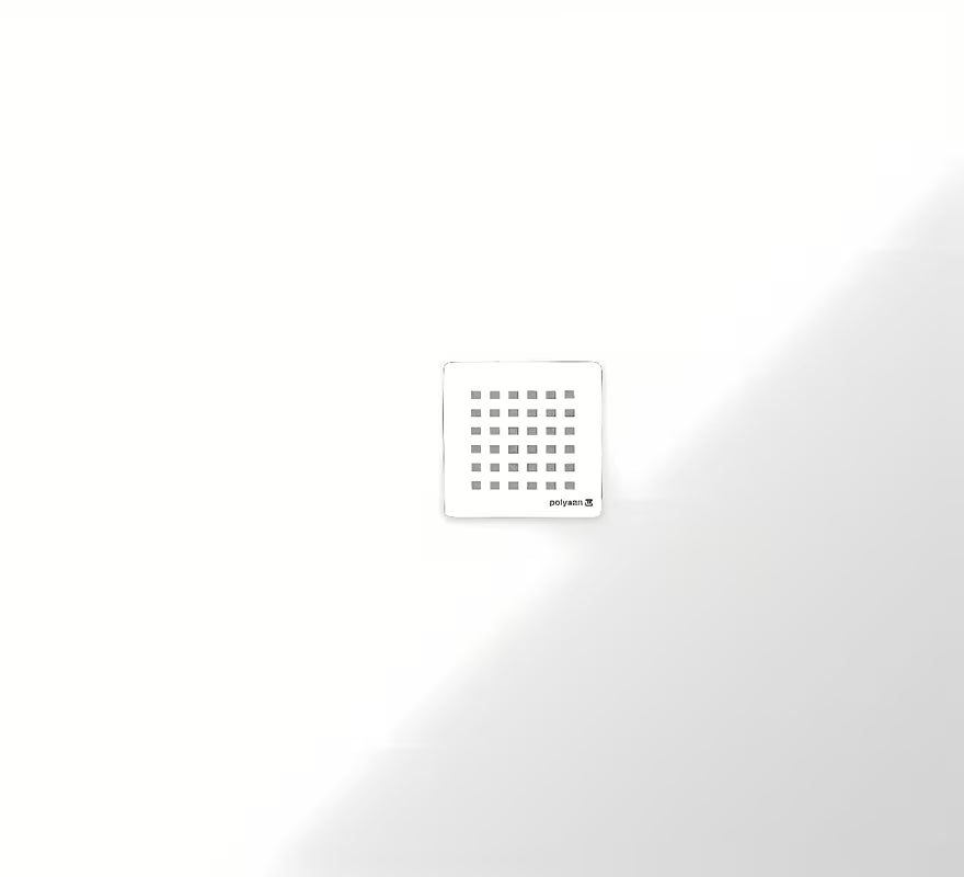 Bijela pravokotna tuš kad Polysan Flexia 110x100 cm od lijevanog mramora.