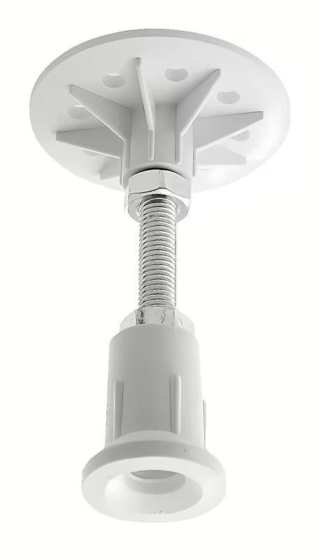 Bijele podesive nožice pro za tuš kadu od lijevanog mramora u setu od 8 komada