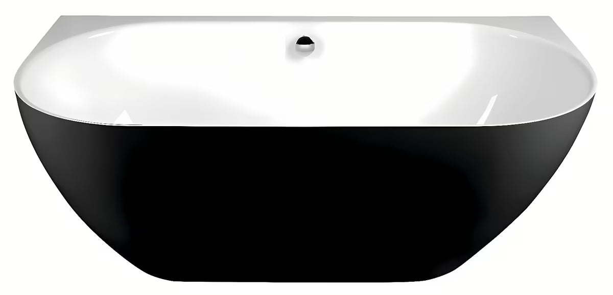 Samostoječa kad Polysan Pagoda od lijevanog mramora namijenjena za ugradnju do stene.