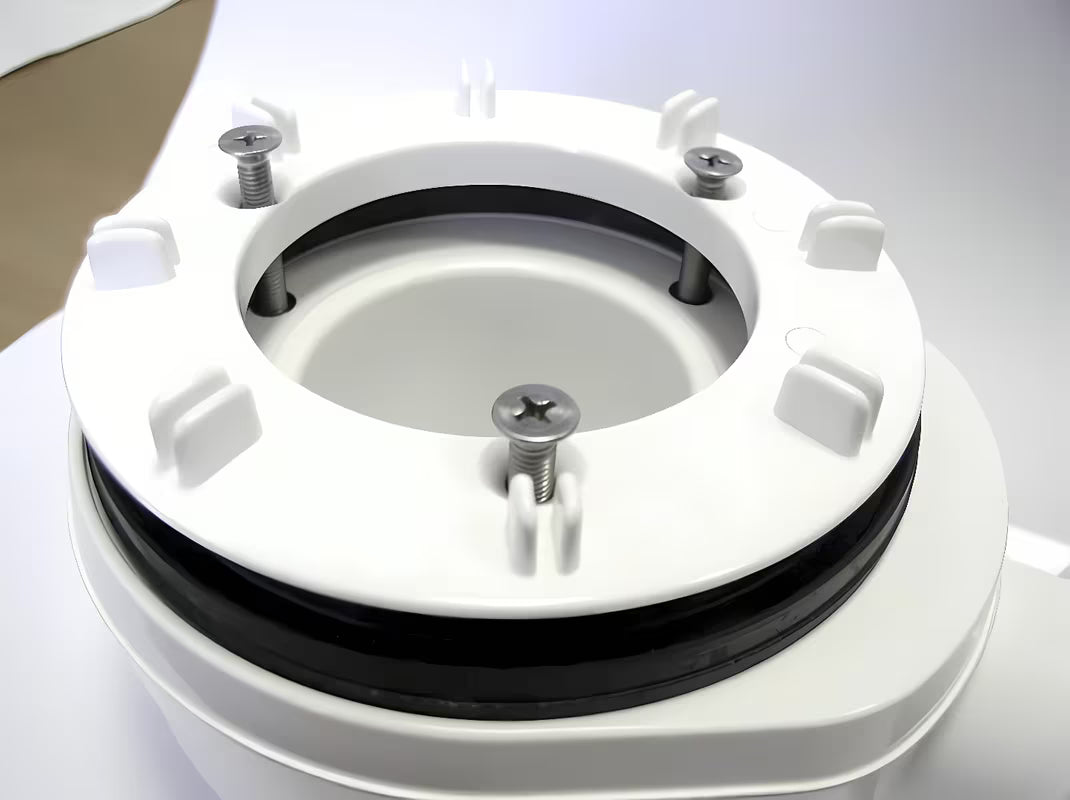 Bijeli niski sifon za kad Polysan s čišćenjem odozgo, pro otvor 90 mm i odvod DN40