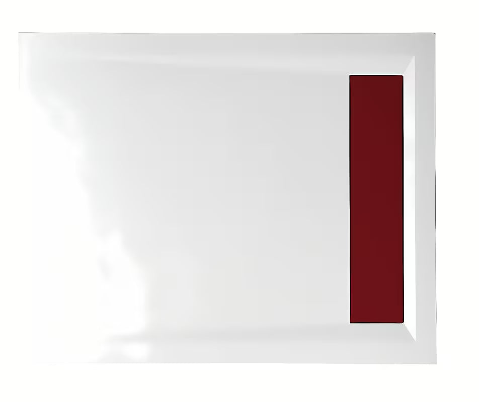 Bela pravokotna tuš kad Polysan Varesa 100x80 cm iz litega marmorja