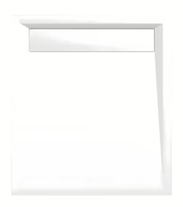 Polysan Varesa pravokotna tuš kad od lijevanog mramora 90x80 cm u bijeloj boji