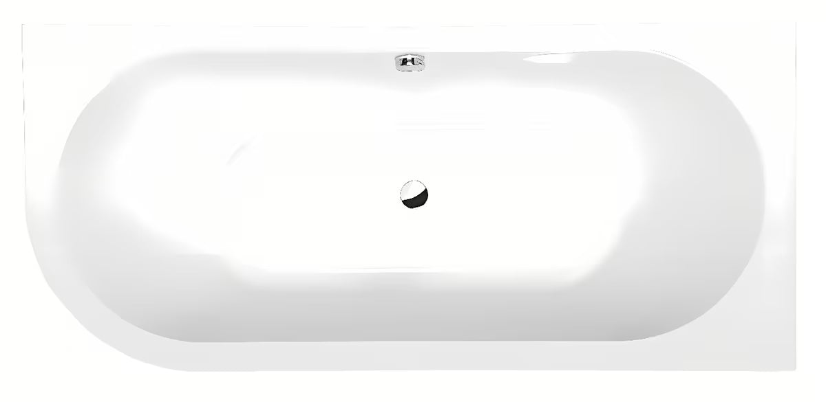 Desna asimetrična kad Polysan Viva R Monolith 170x75 cm iz litega akrila z monolitno oblogo