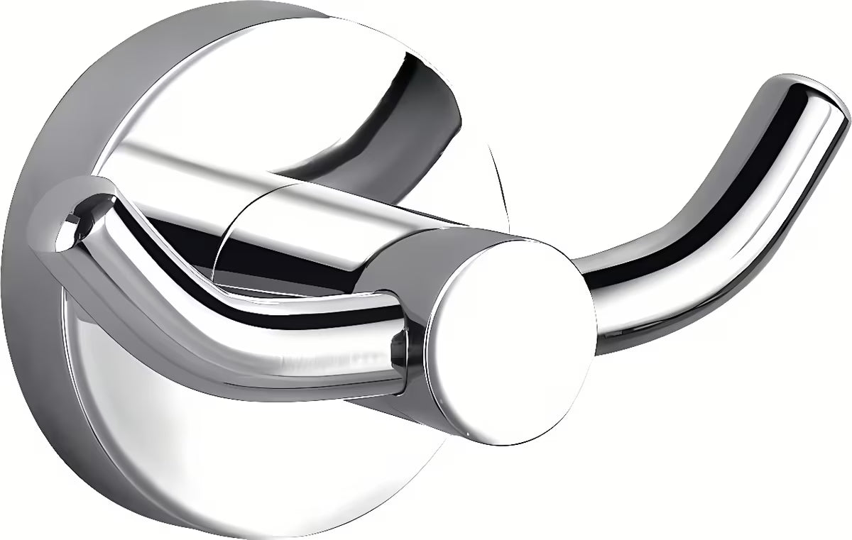 Kromirani dvojni kavelj Rav Slezak pro za kupaonicu s montažom bušenjem