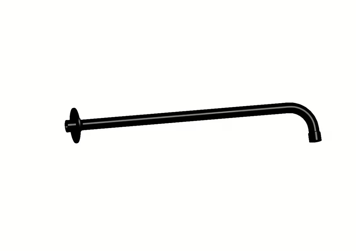 Držalo za Nadglavno Prho Rav Slezak za steno v črni mat izvedbi, dolžina 40 cm.