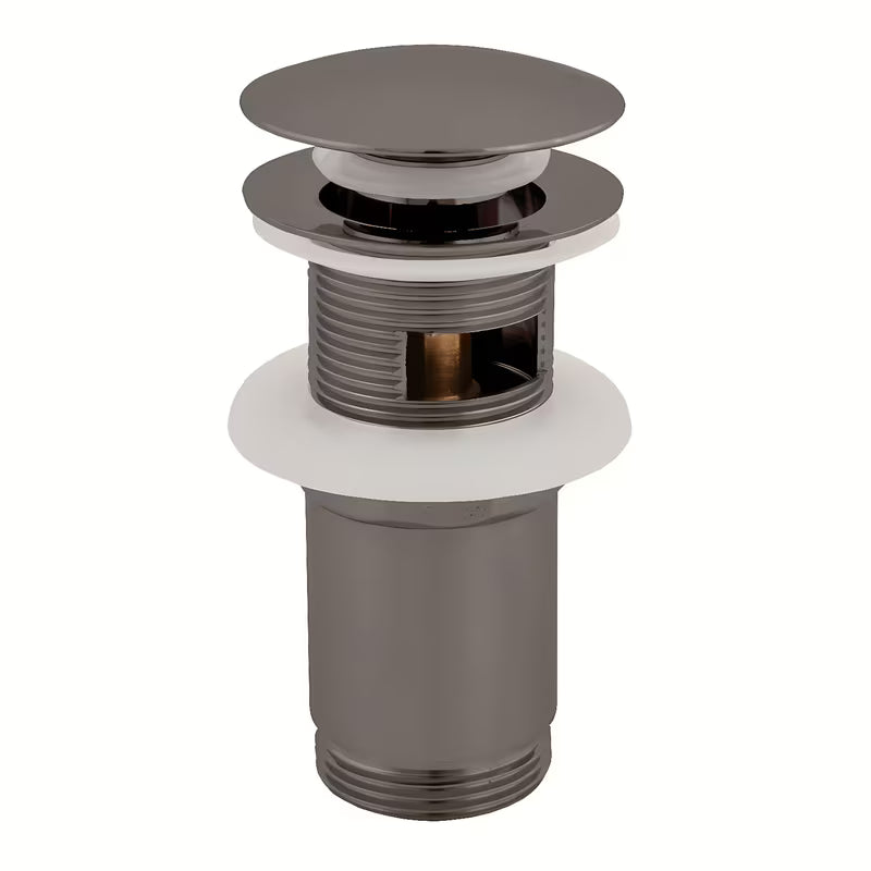 Umivalniški odtok ClickClack 5/4 v barvi metal grey s PVD obdelavo
