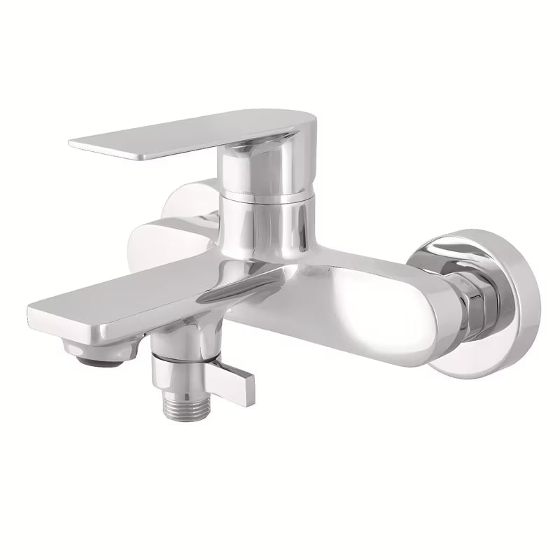 Kromirana stenska armatura za kad Rav Slezak Nil s ručicom za upravljanje