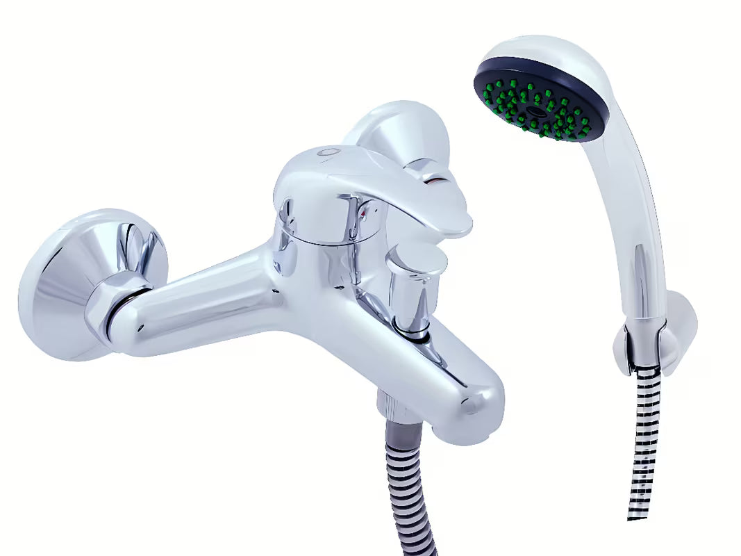 Rav Slezak Sázava enoročna stenska armatura za kad s tuš setom u krom izvedbi