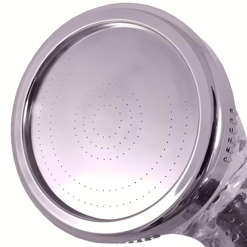 Prozirni ručni tuš ročka Rav Slezak s mikro mlaznicama i filtracijskim mineralnim kamenčićima, Ø 80 mm.