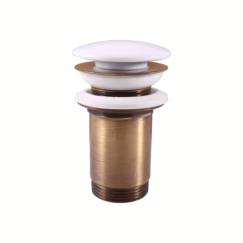 Odtok za umivalnik Rav Slezak u izvedbi bijela i stara mjed