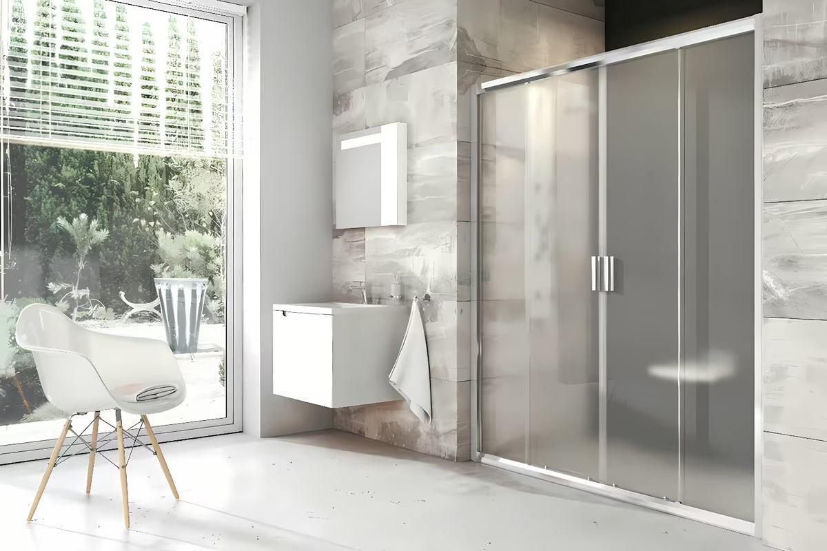 Ravak Blix drsno tuš vrata 180 cm u mat kromu s prozirnim staklom