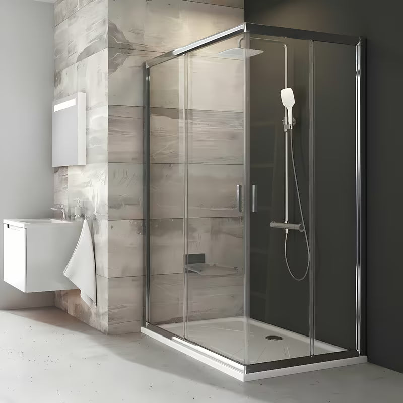 Ravak Blix kvadratna tuš kabina 100 cm u sjajnom kromu s prozirnim staklom i kliznim otvaranjem