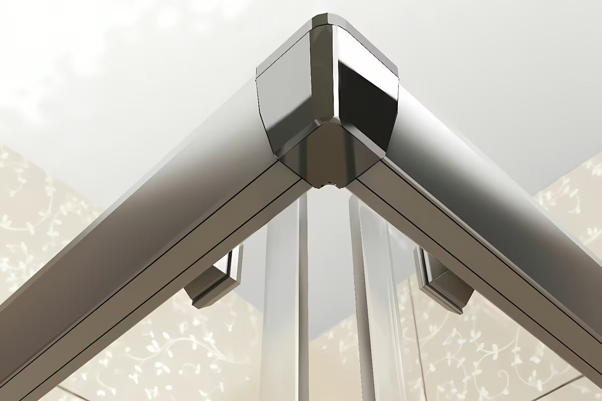 Polkrožna tuš kabina Ravak Blix 90x90 cm u mat krom izvedbi s prozirnim staklom