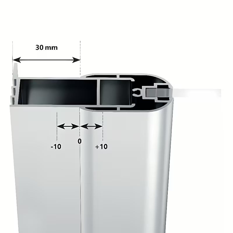 Bočna stena za tuš vrata Ravak Chrome 100 cm s prozornim steklom Transparent in obdelavo Ravak anticalc®.