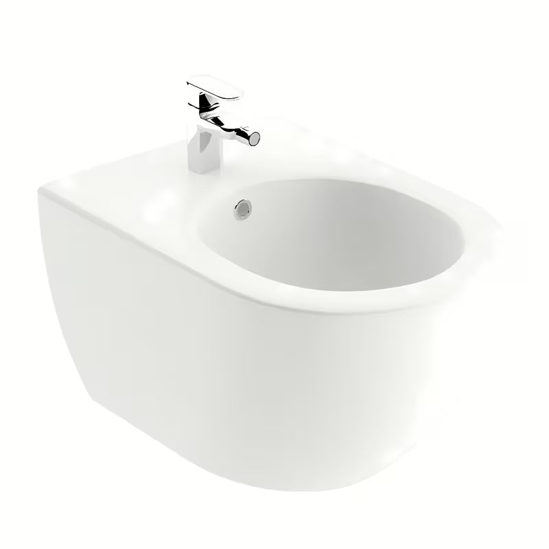 Beli viseči bide Ravak Chrome iz keramike s skrito montažo EasyFix