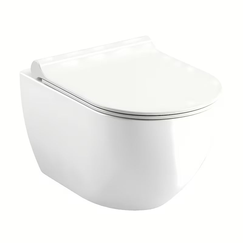 Beli viseča WC školjka Ravak Chrome RimOff brez splakovalnega roba s skritim pritrjevanjem EasyFix