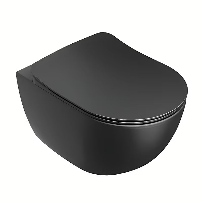 Viseča WC školjka Ravak Chrome v črni mat barvi z brezrobnim splakovanjem RimOff in skritim pritrjevanjem EasyFix.