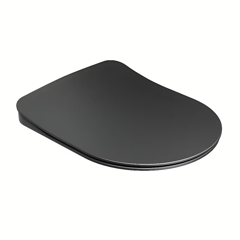 Črna WC deska Ravak Uni Chrome Flat iz duroplasta s mehko Zapiranje Soft Close in EasyLock