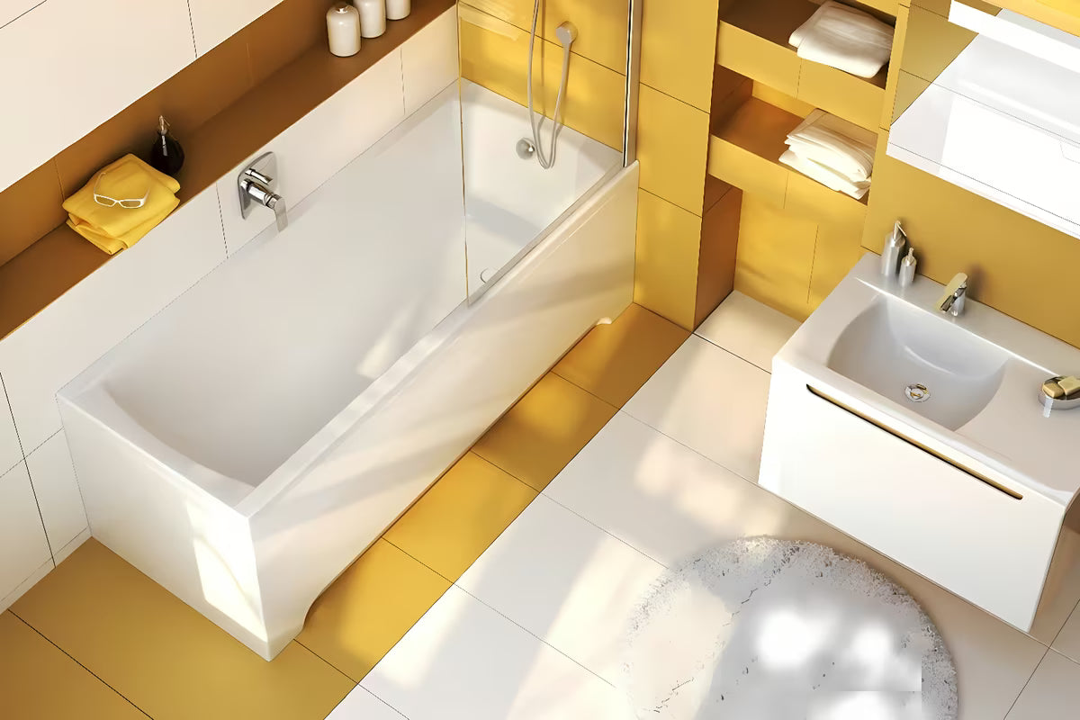 Bijela bočna akrilna obloga za kadu Ravak Classic pro pravokotne kadi širine 70 cm