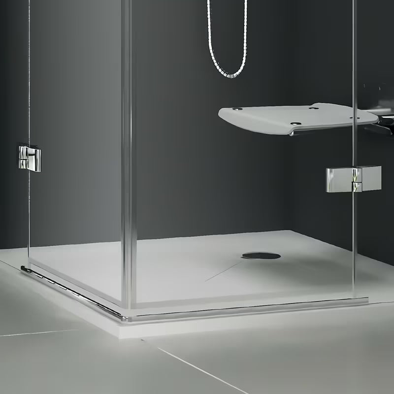 Aluminijska okapnica Ravak KK4 kao rezervni del za prag tuš vrata.