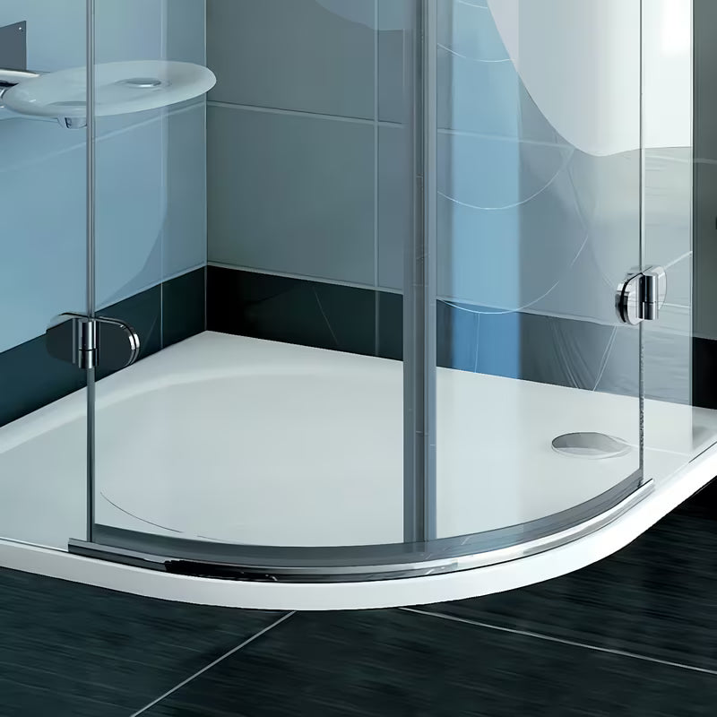 Aluminijska okapnica četvrtkružna KK3 L pro lijevo tuš kabine Ravak Brilliant i GlassLine