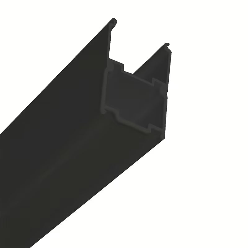 Črn nastavitveni profil Ravak Pivot pro tuš kabine in vrata, iz debelostenskega lakiranega aluminija.