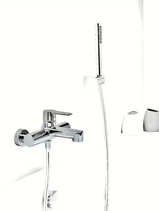 Kromirani stenska armatura za kad Ravak Puri sa skrivenim rotacijskim preklopnikom kada/tuš