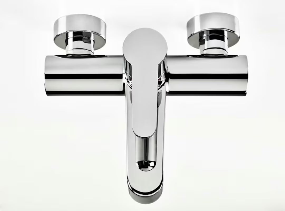 Kromirana stenska armatura za kad Ravak Puri sa skrivenim rotacijskim preklopnikom kada/tuš