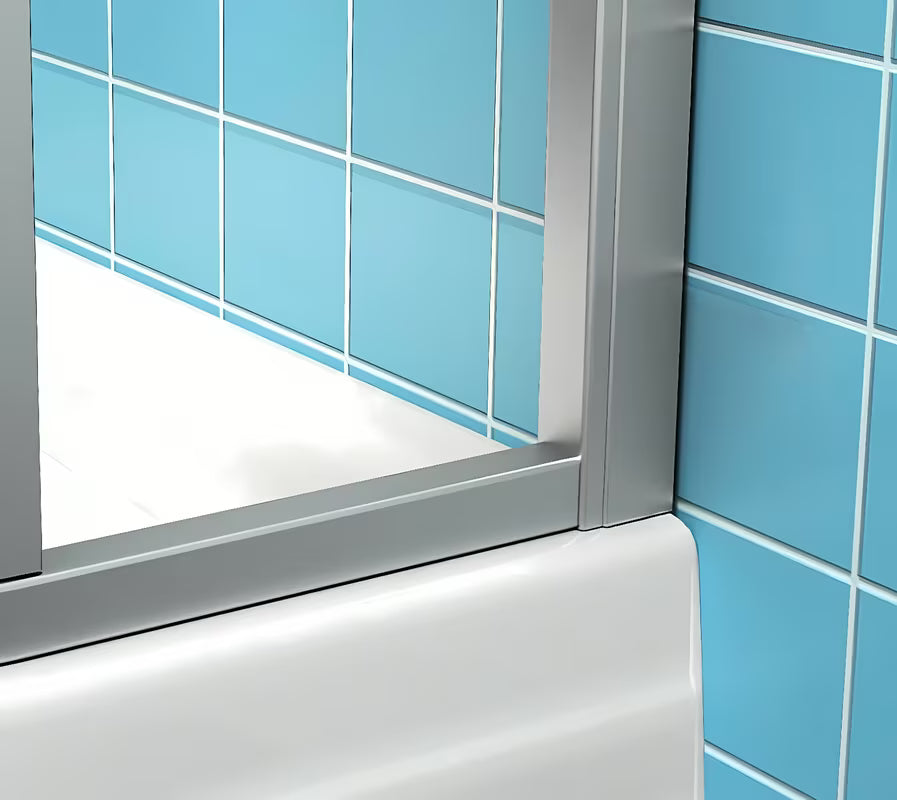 Polkrožna tuš kabina Ravak Supernova 80x80 cm u bijeloj boji s neprozirnom ispunom Pearl i kliznim otvaranjem.