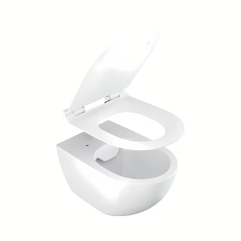 Bijeli WC deska Ravak Vita Slim od duroplasta sa sustavom mehko Zapiranje Soft Close pro i tihim spuštanjem