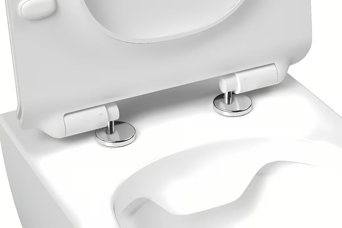 Bijeli WC deska Ravak Vita Slim od duroplasta sa sustavom mehko Zapiranje Soft Close pro i tihim spuštanjem