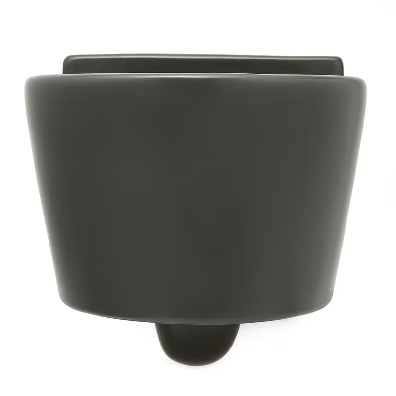 Viseča WC Školjka Roca Inspira v mat barvi oniks z brezrobno izvedbo Rimless in skritim pritrjevanjem.