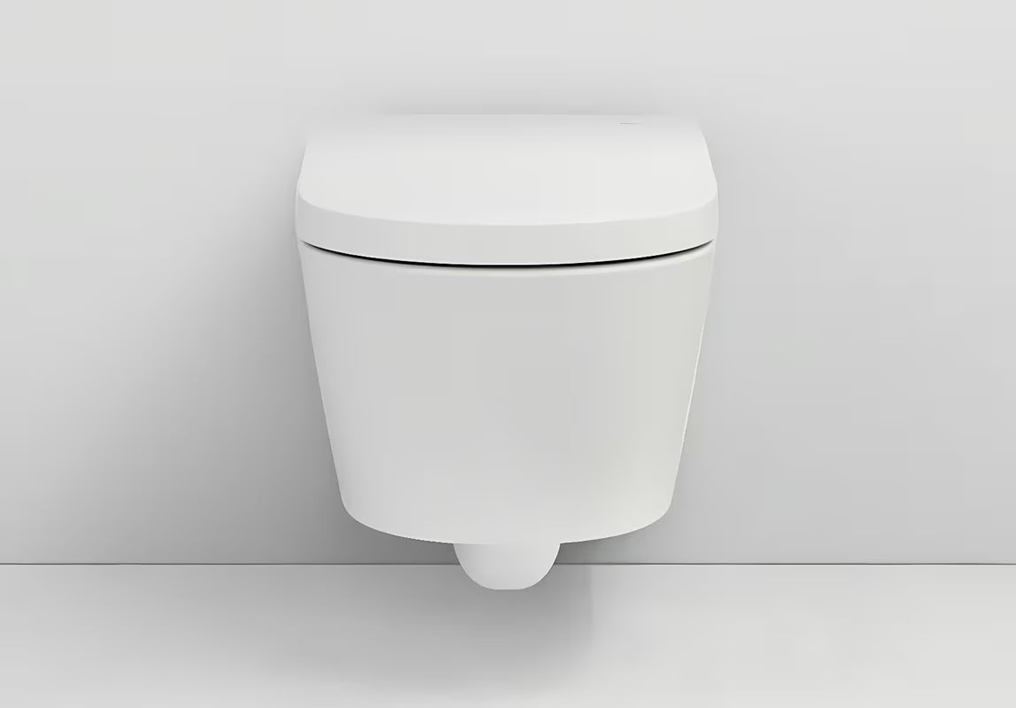 Viseča WC Školjka Roca Inspira In-Wash z integriranim bidejem v beli barvi in z izvedbo Rimless.