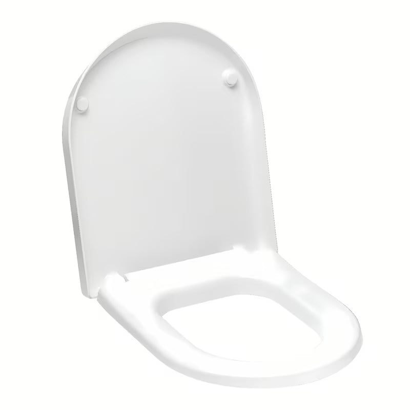 Bijele WC deska Roca Nexo od duroplasta sa sustavom mehko Zapiranje Soft Close i metalnim šarkama