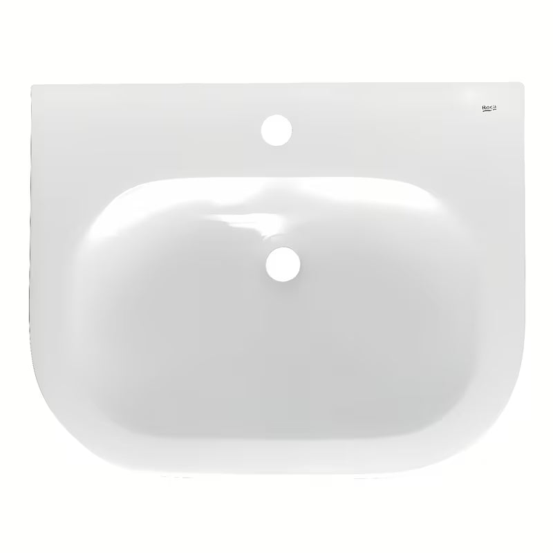 Keramički viseči umivalnik Roca Nexo bijeli s preljevom i otvorom pro za slavinu u sredini